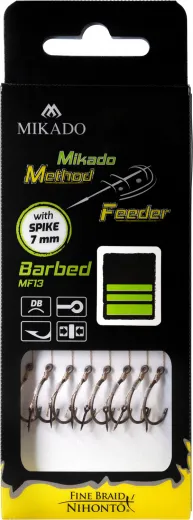 METHODE FEEDER BARBED MF13 RIG - MIT NADEL - HAKEN MIT WIDERHAKEN