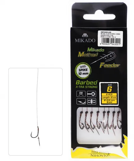 METHODE FEEDER BARBED X-TRA STRONG RIG - MIT NADEL - HAKEN MIT WIDERHAKEN