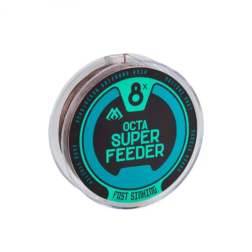 GEFLOCHTENE SCHNÜRE - OCTA SUPER FEEDER BRAUN SINKING