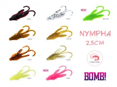 Gummiköder Delphin BOMB! NYMPHA / 10St. | 2,5cm