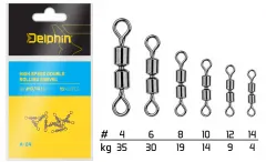 High speed double rolling swivel