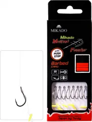 METHODE FEEDER BARBED CHINU RIG - MIT PUSH STOP - HAKEN MIT WIDERHAKEN Gr. 4